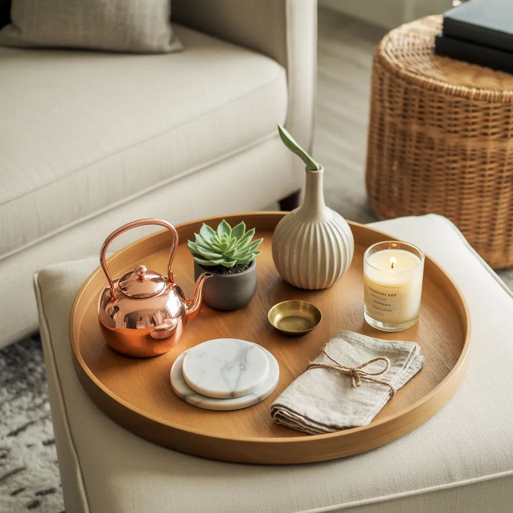ottoman tray decor ideas