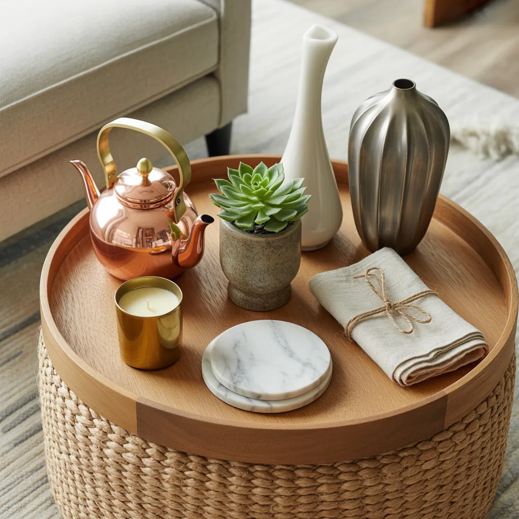 ottoman tray decor ideas