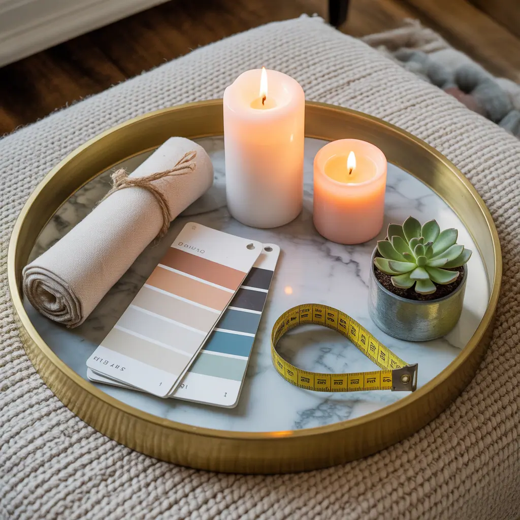 ottoman tray decor ideas
