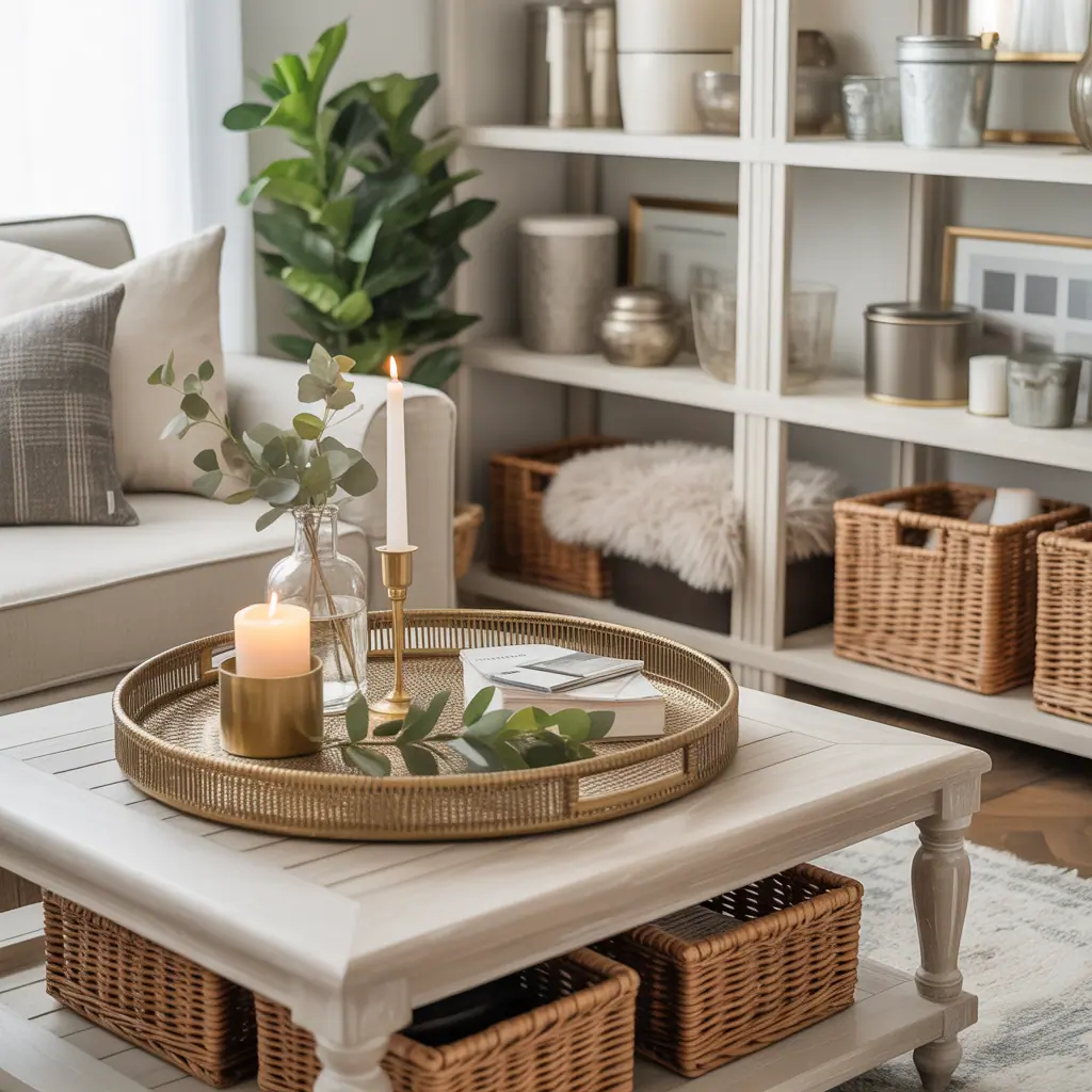 ottoman tray decor ideas