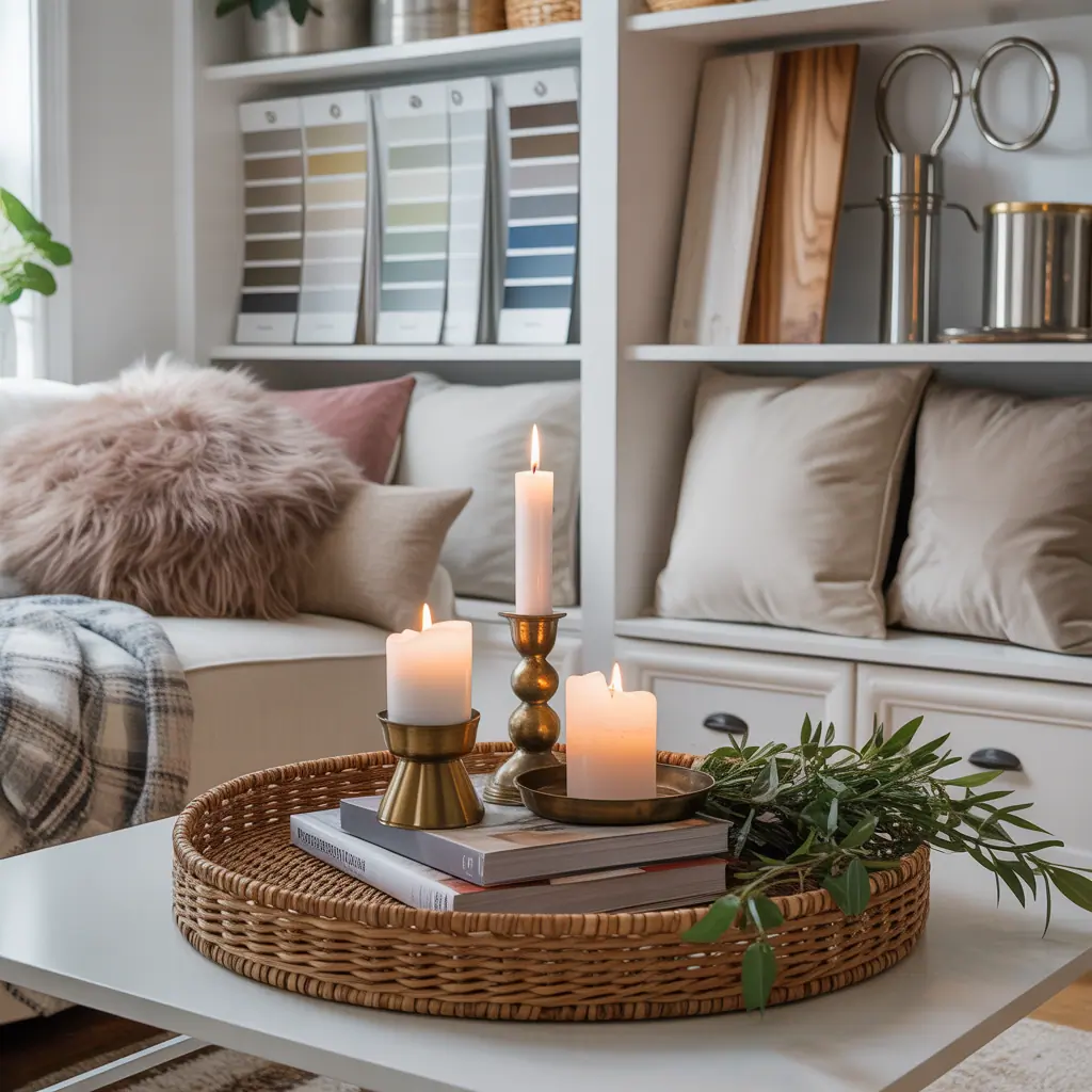 ottoman tray decor ideas