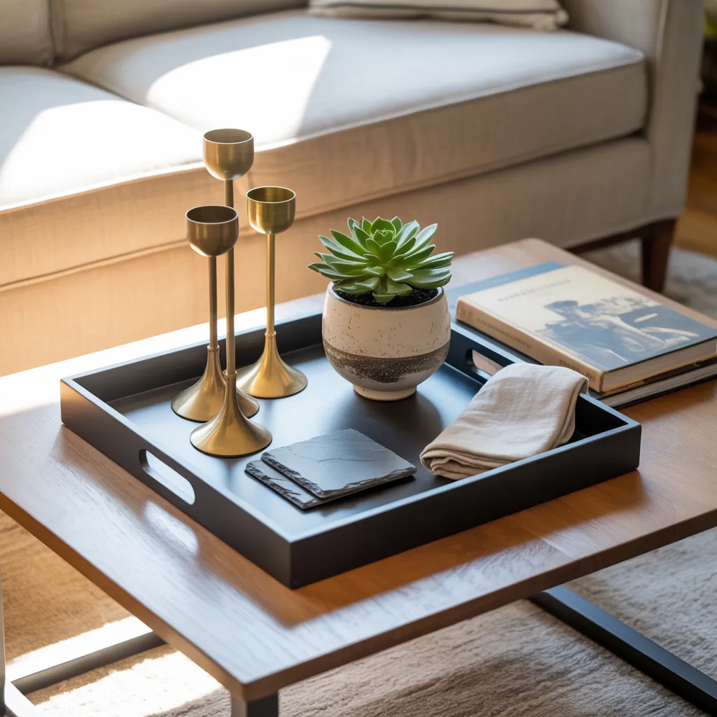 ottoman tray decor ideas