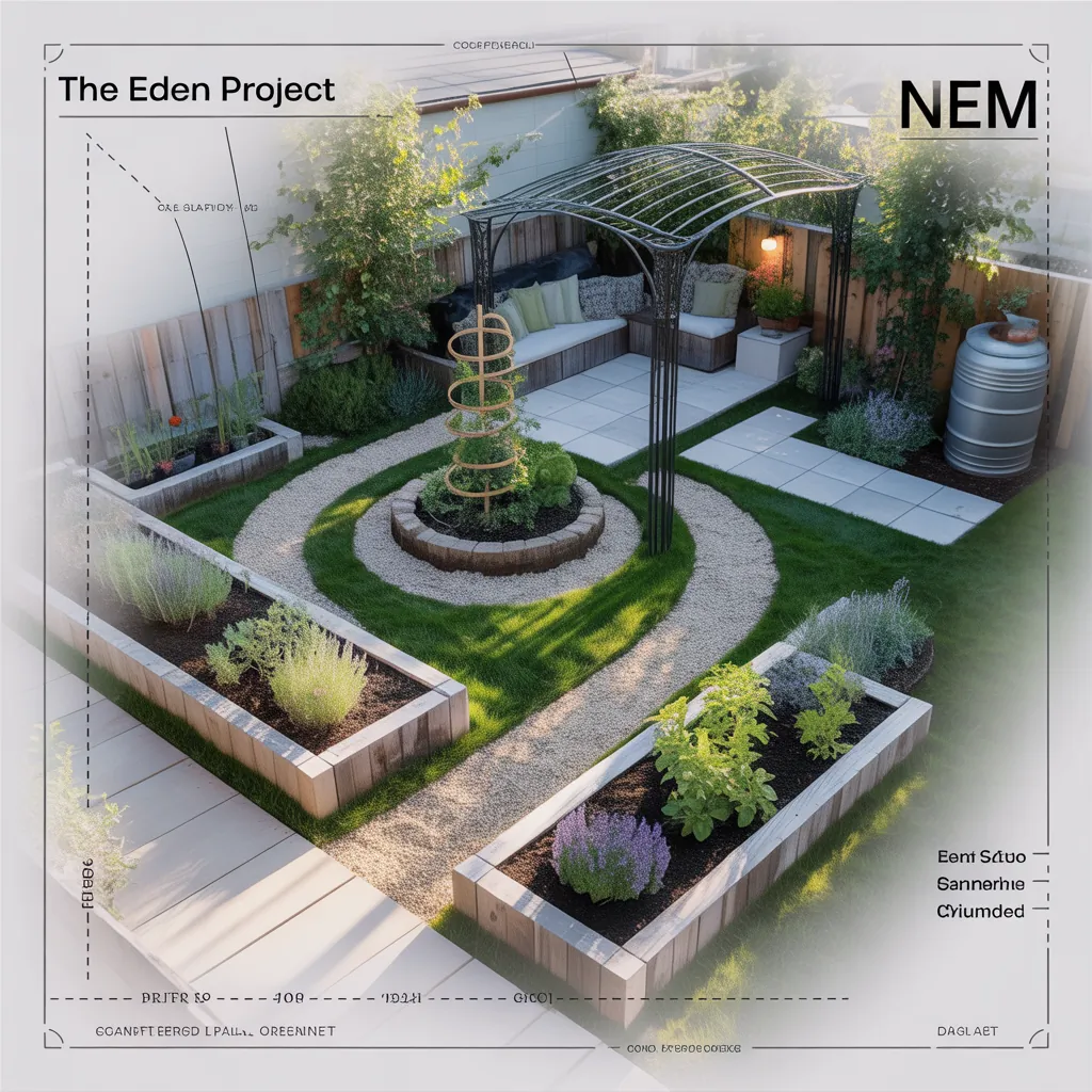 outdoor garden schemes layout