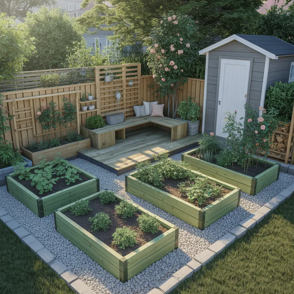 outdoor garden schemes layout