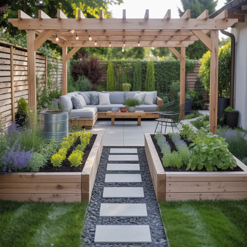 outdoor garden schemes layout