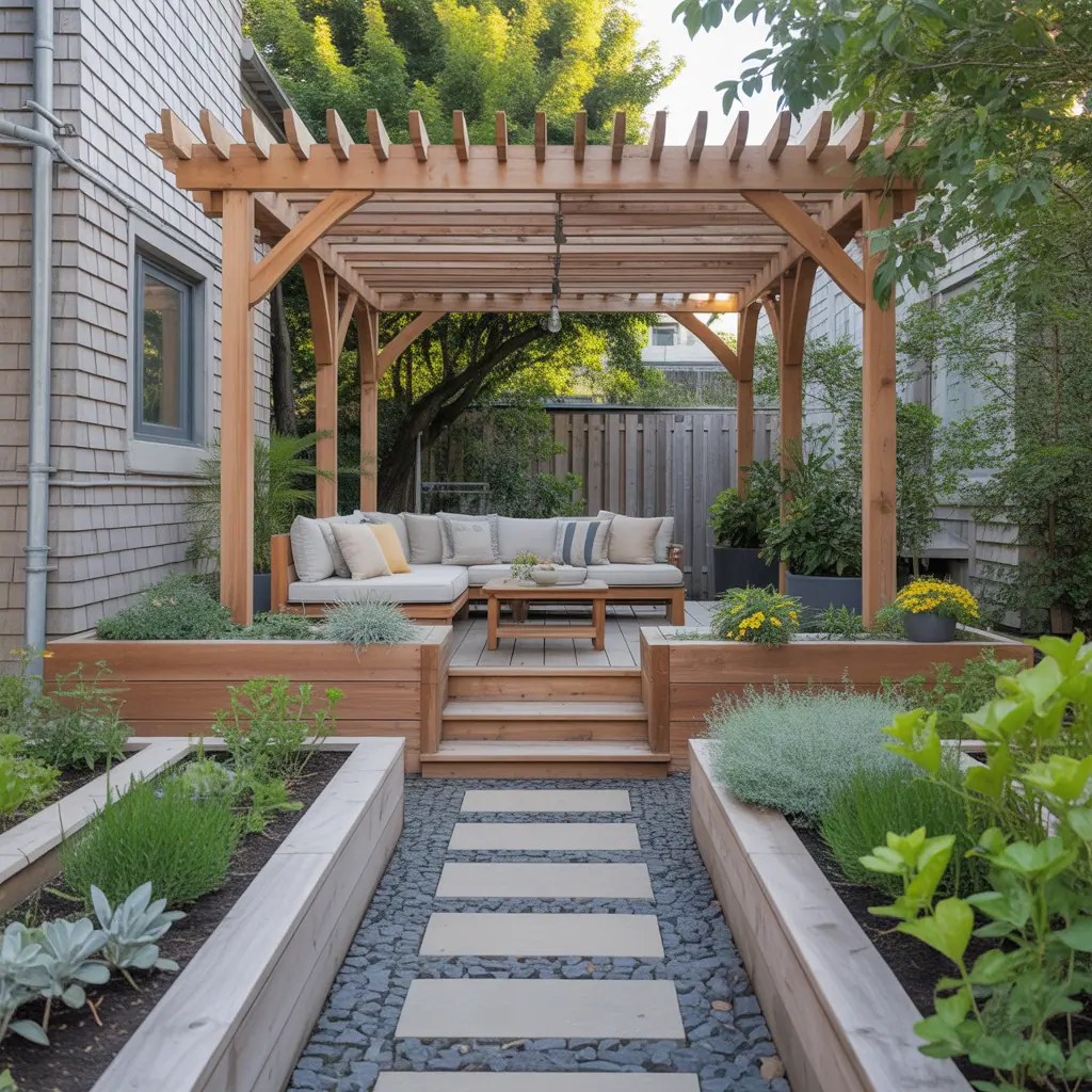 outdoor garden schemes layout