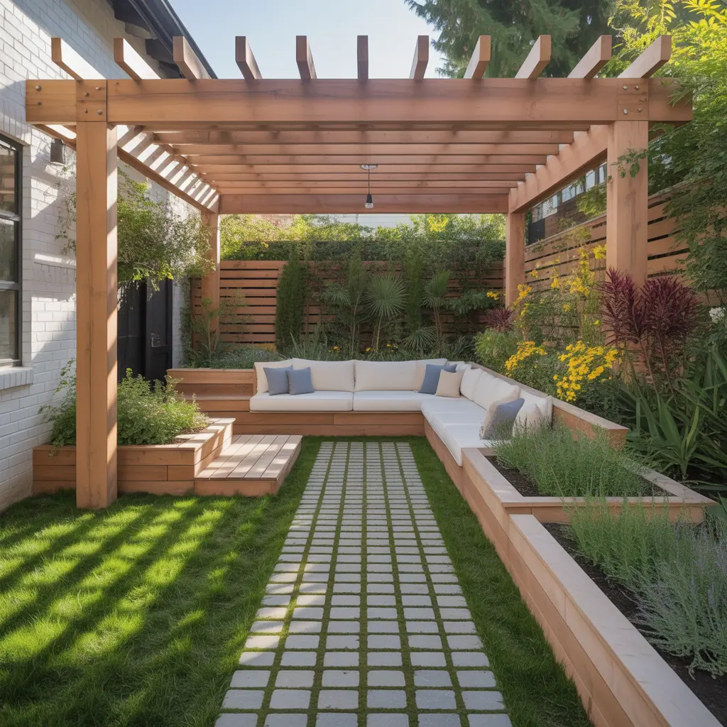 outdoor garden schemes layout