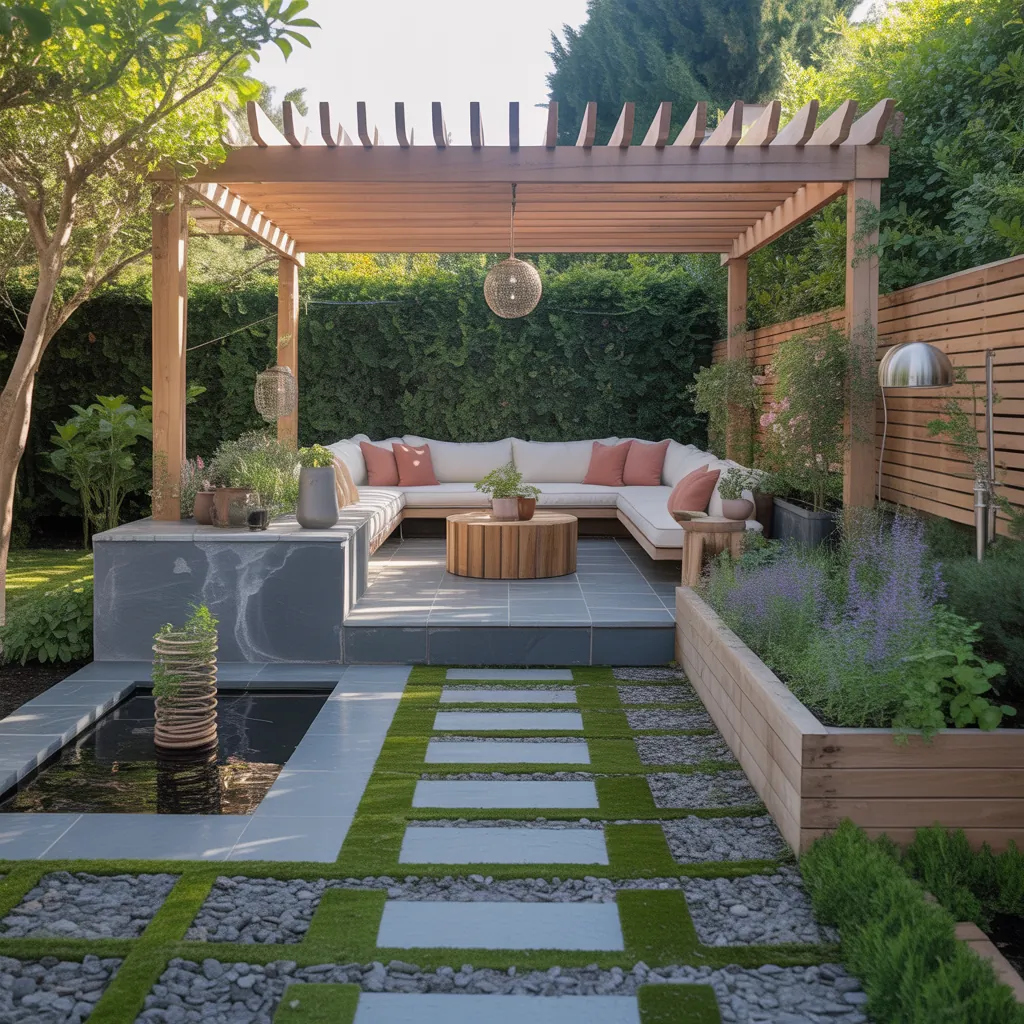 outdoor garden schemes layout