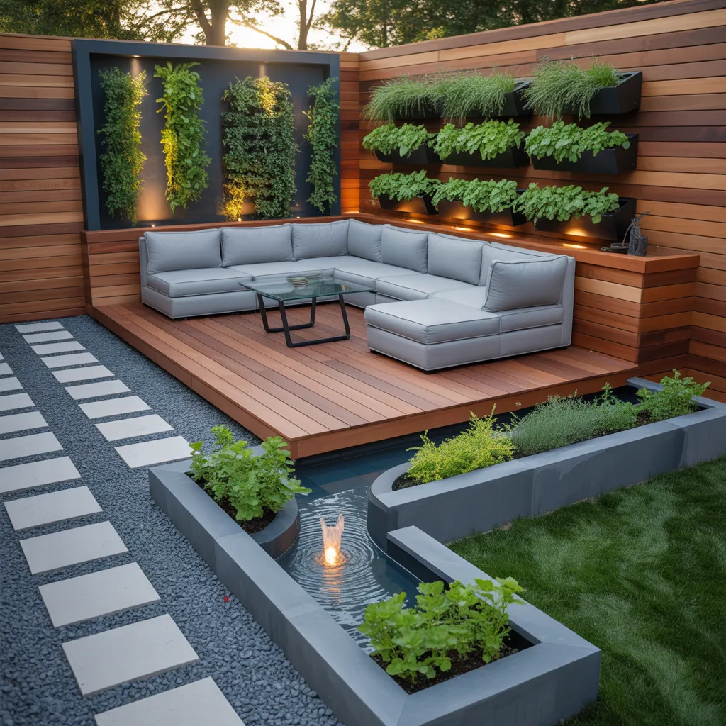 outdoor garden schemes layout