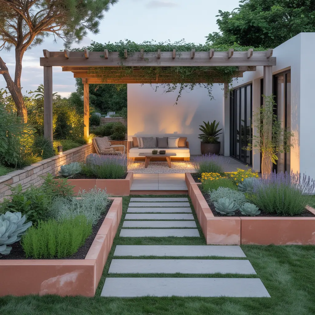 outdoor garden schemes layout