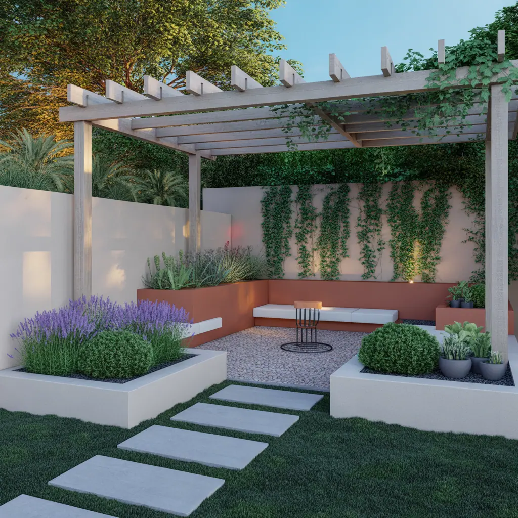 outdoor garden schemes layout