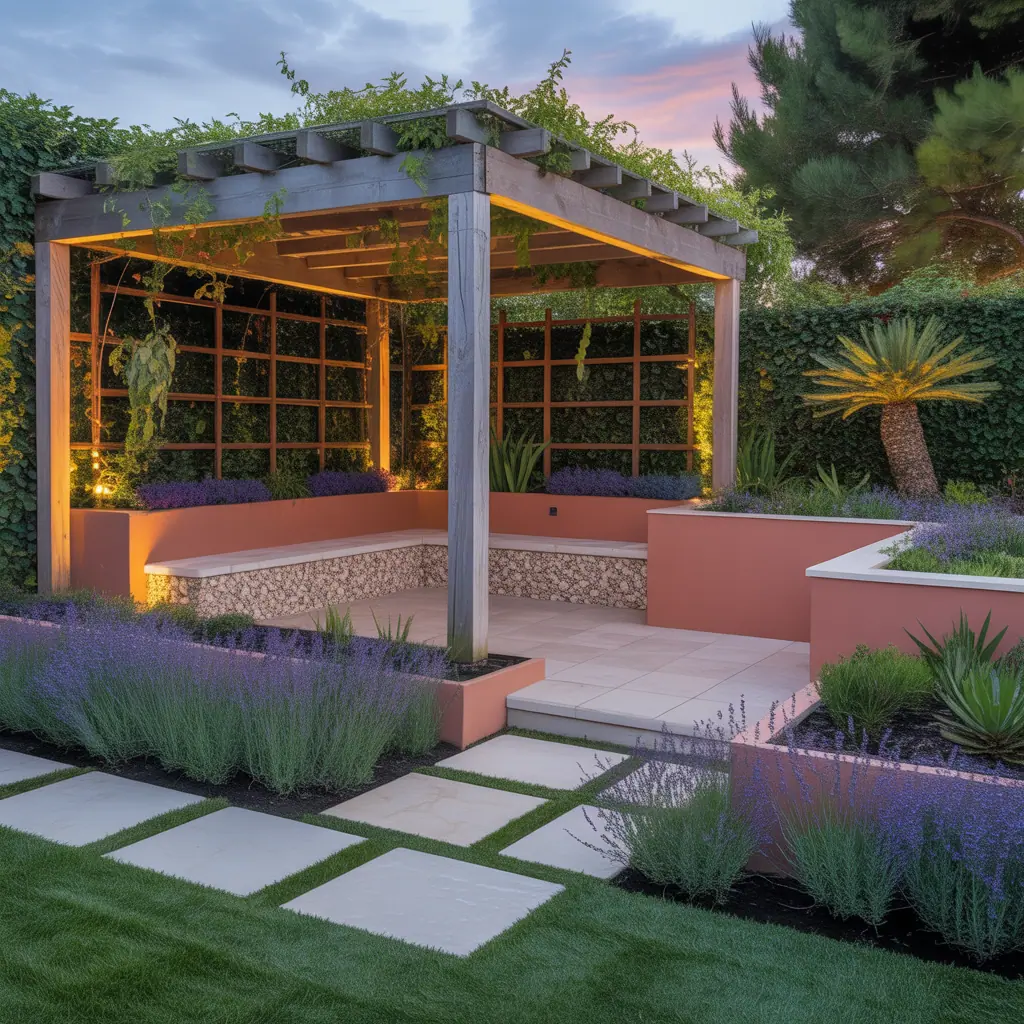 outdoor garden schemes layout