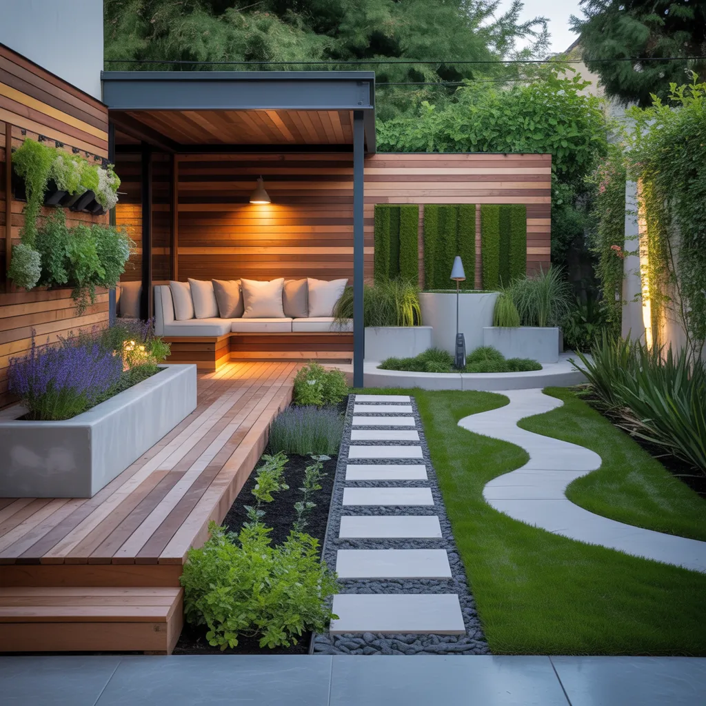 outdoor garden schemes layout