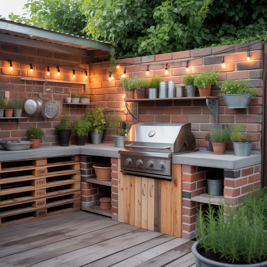 outdoor kitchen diy on a budget