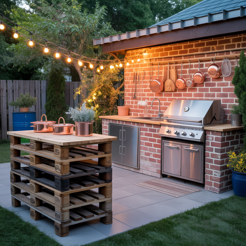 outdoor kitchen diy on a budget