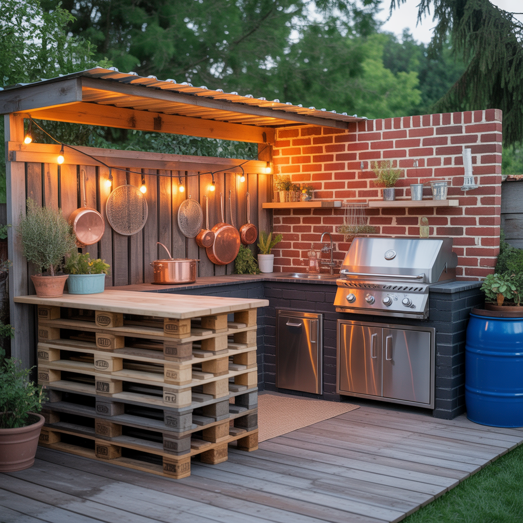 outdoor kitchen diy on a budget
