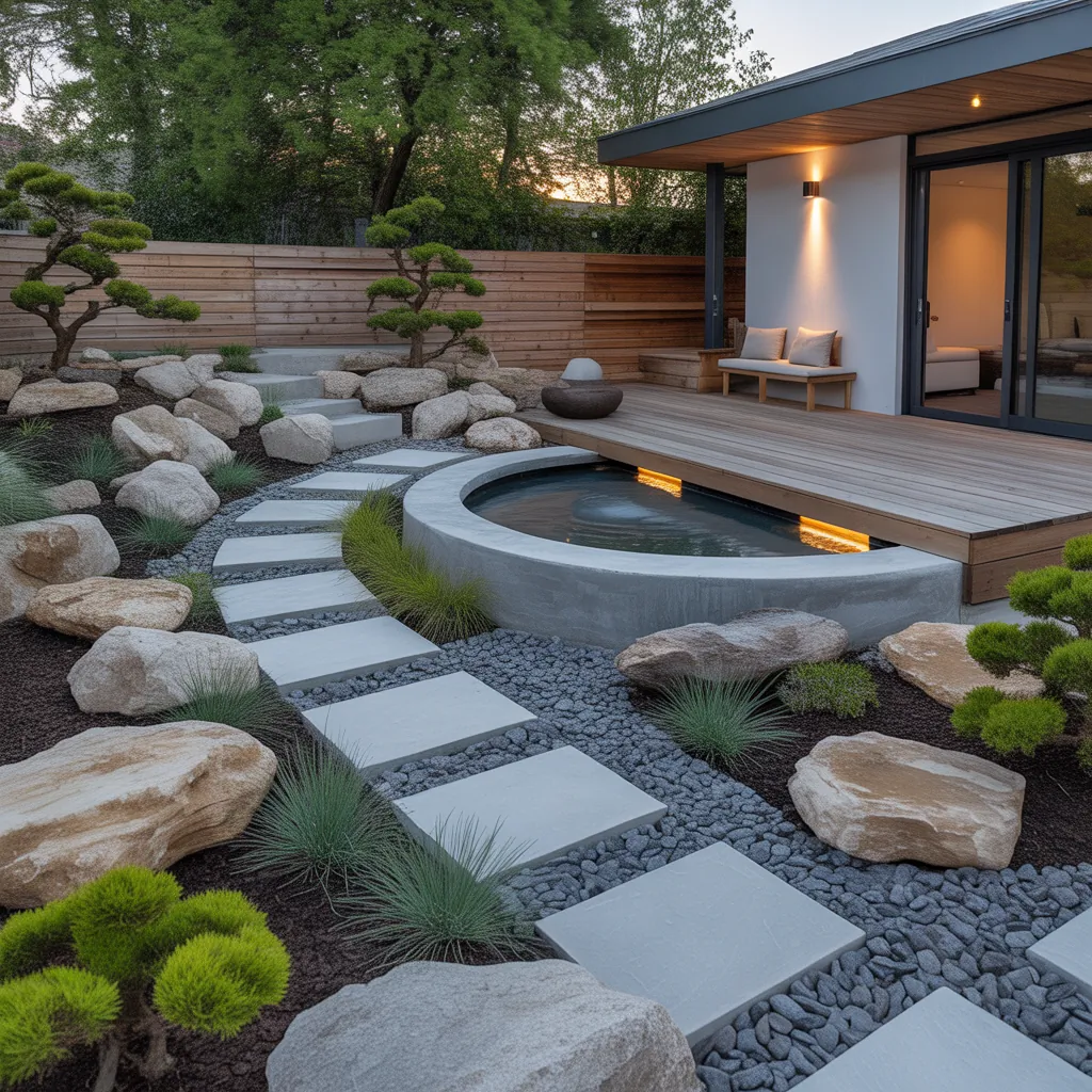 outdoor rock garden concept ideas