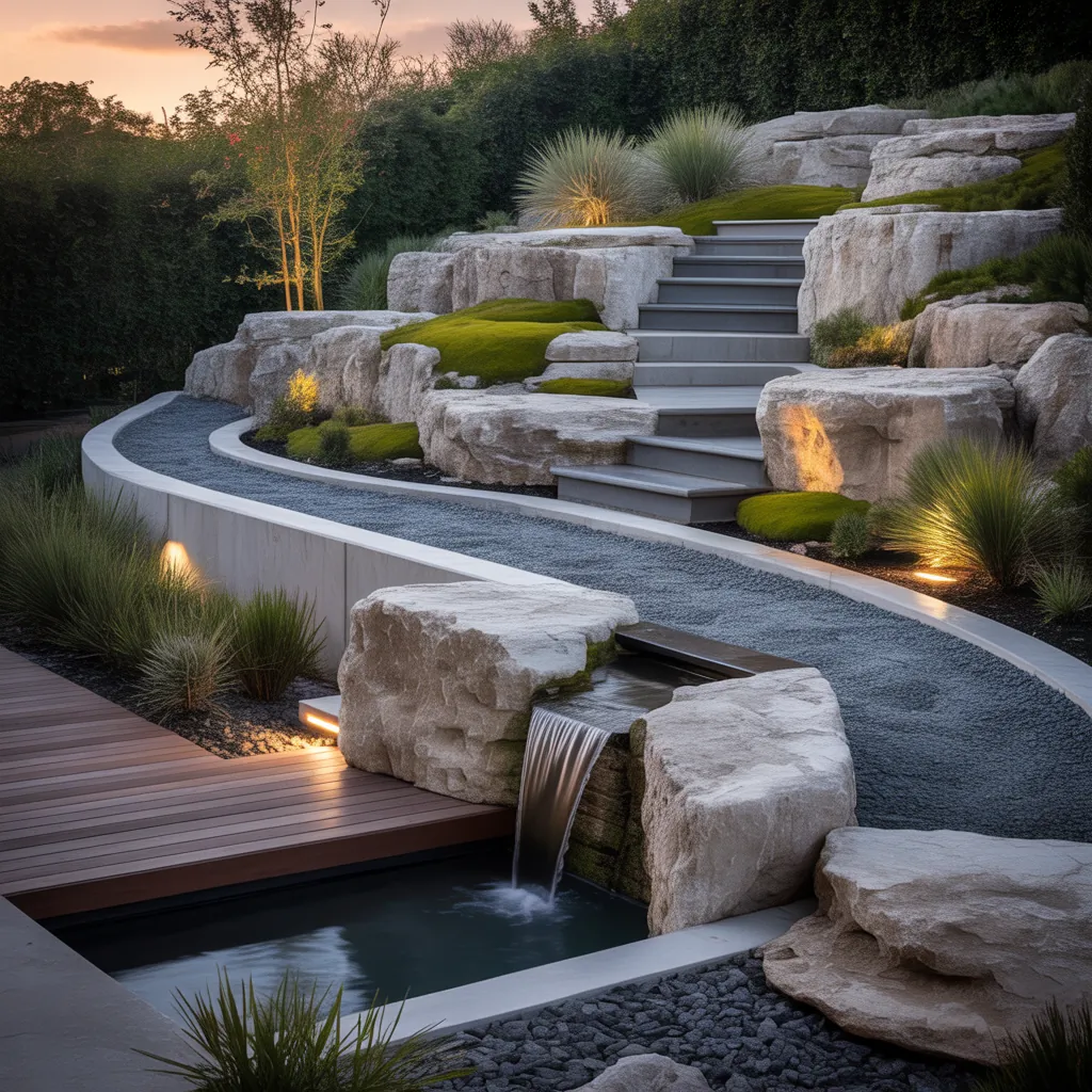 outdoor rock garden concept ideas
