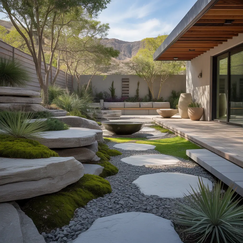 outdoor rock garden concept ideas