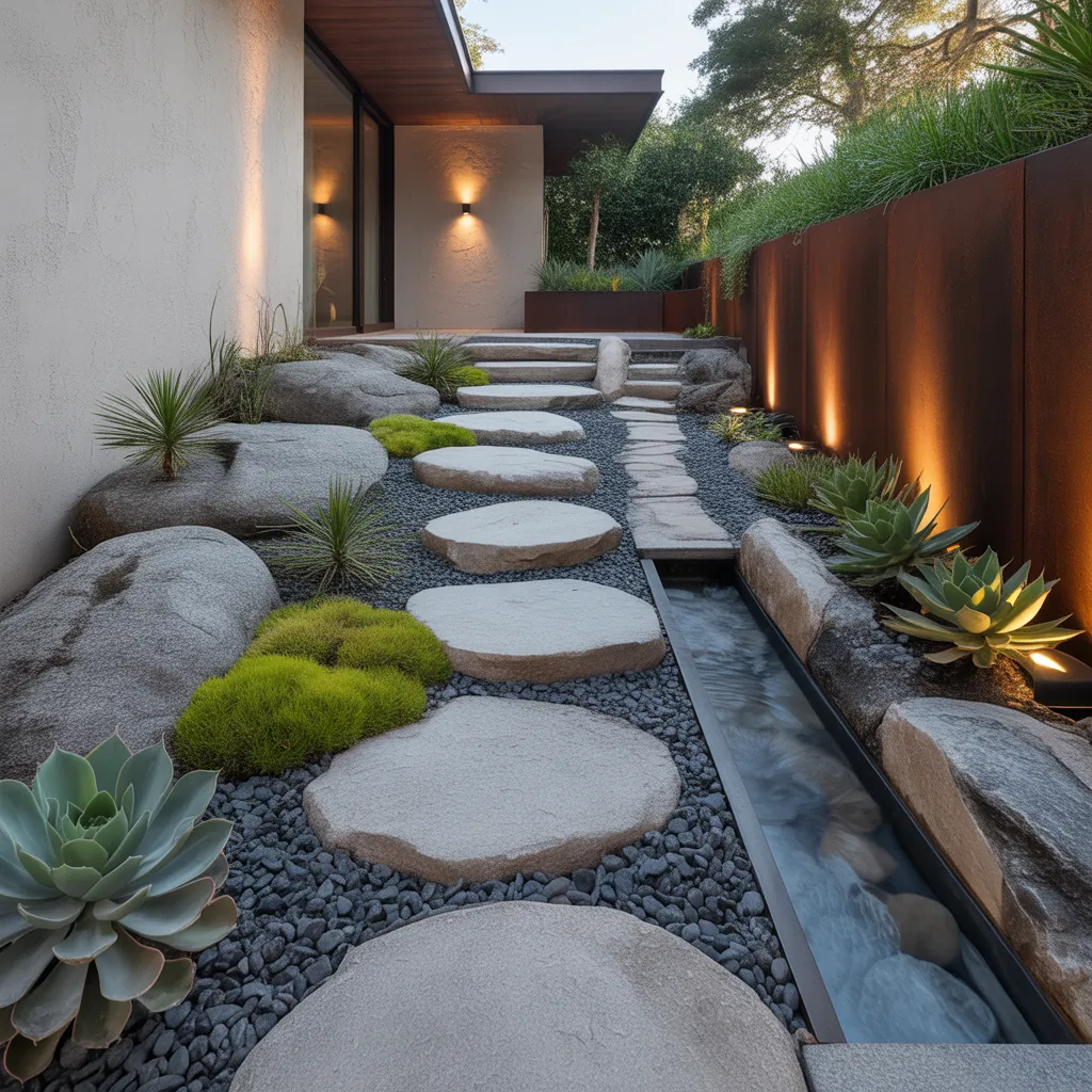 outdoor rock garden concept ideas