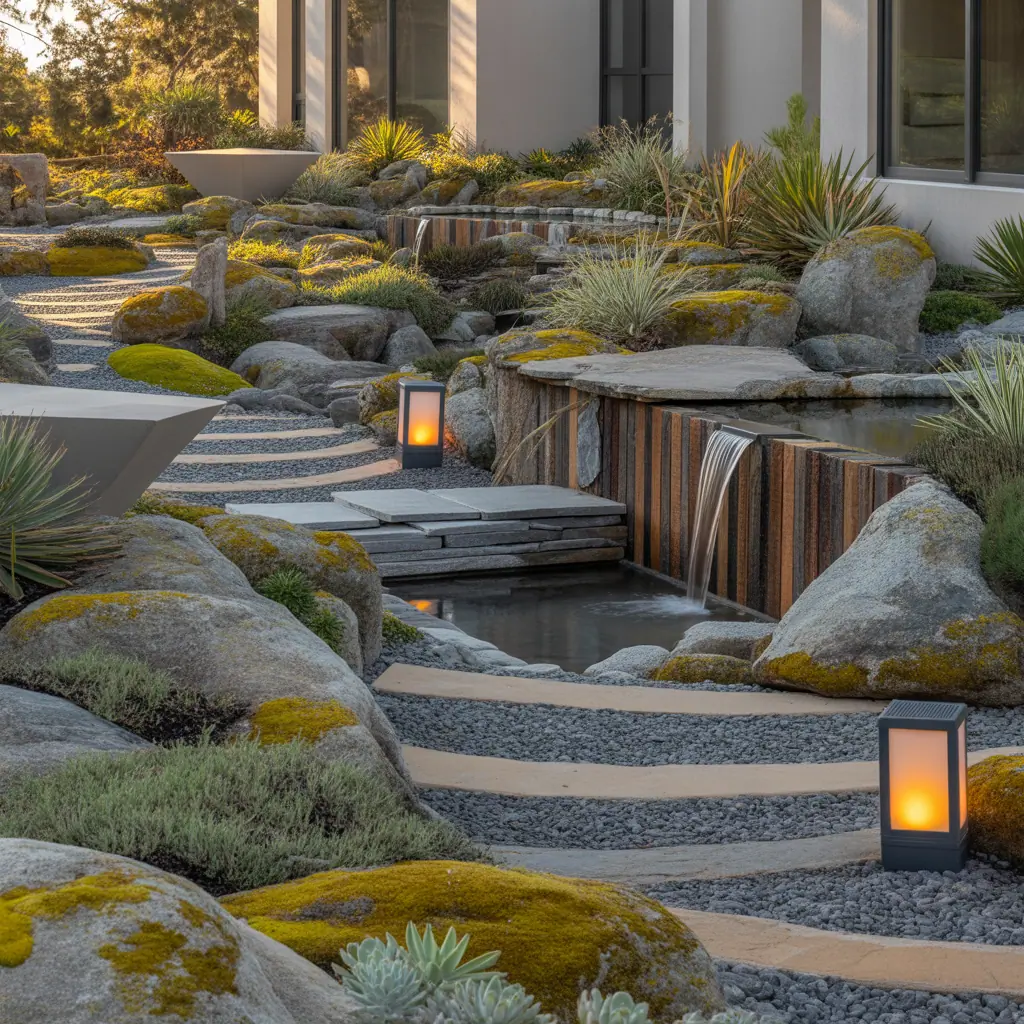 outdoor rock garden concept ideas