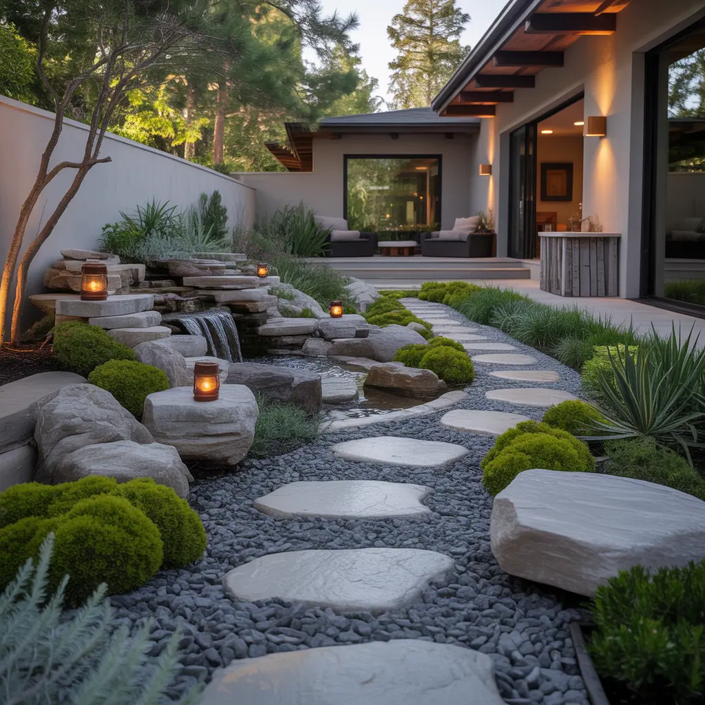 outdoor rock garden concept ideas