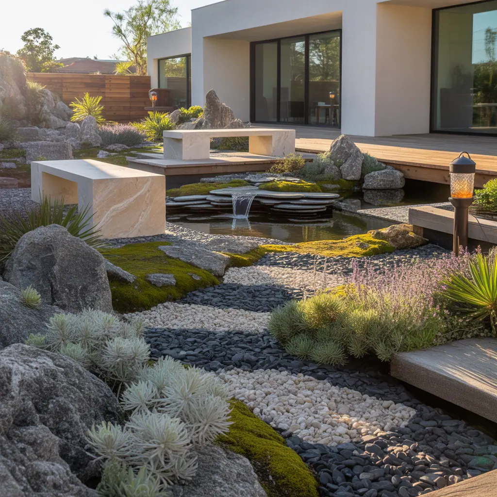 outdoor rock garden concept ideas
