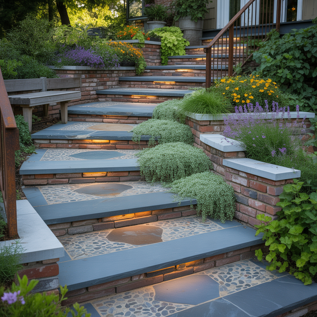 outdoor steps ideas