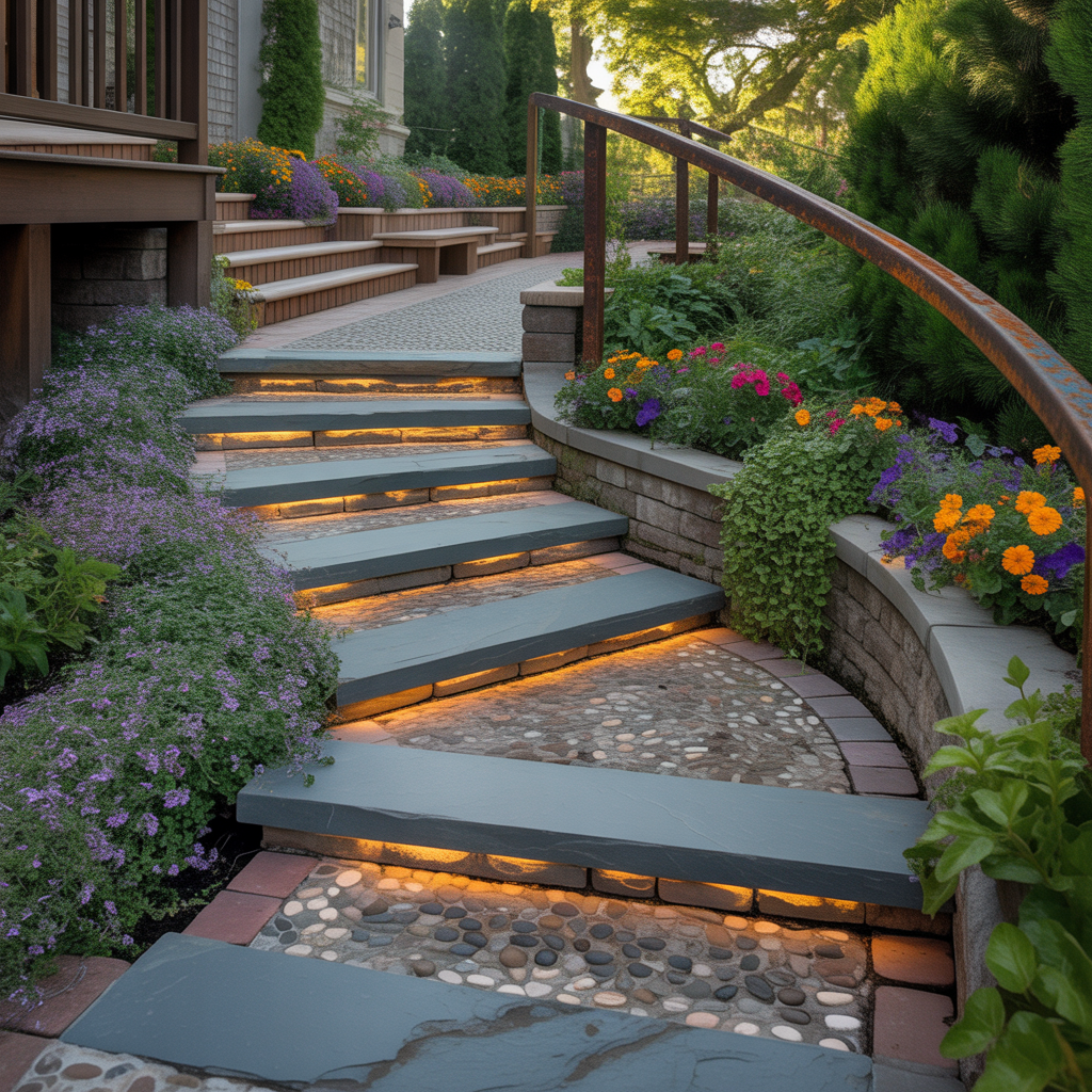 outdoor steps ideas
