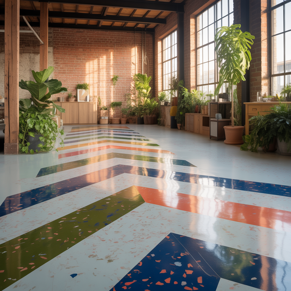 paint ideas for indoor concrete floor