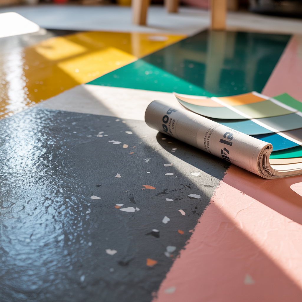 paint ideas for indoor concrete floor