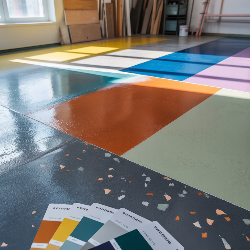 paint ideas for indoor concrete floor