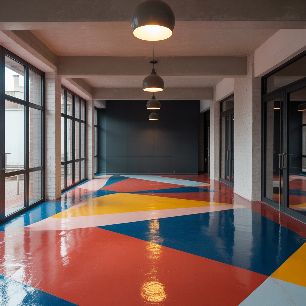paint ideas for indoor concrete floor