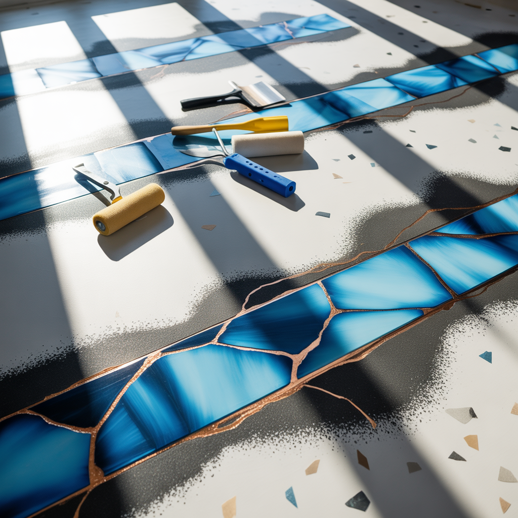 paint ideas for indoor concrete floor