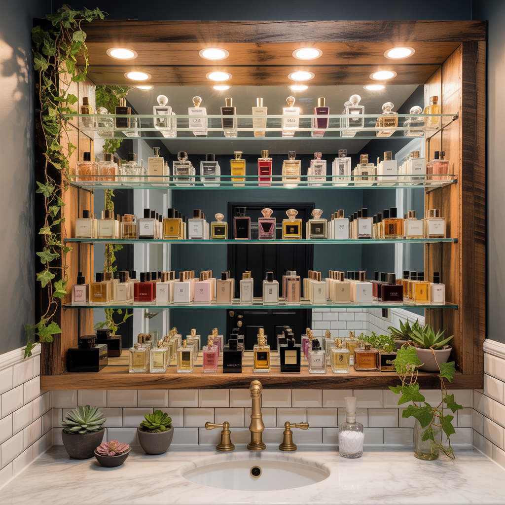 perfume display ideas