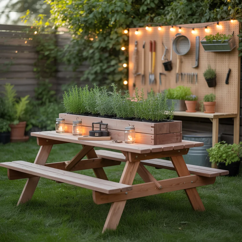 picnic table outdoor ideas