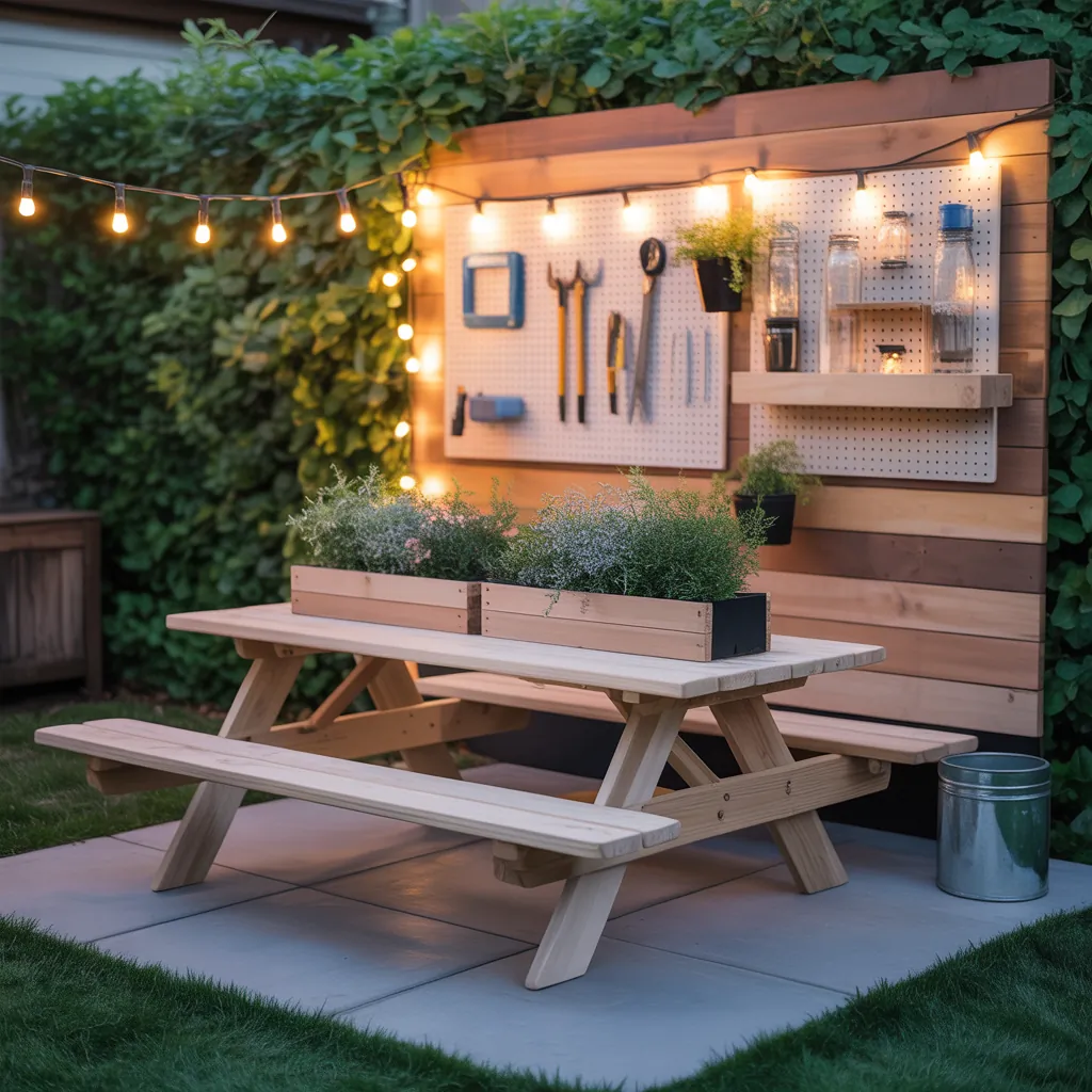 picnic table outdoor ideas