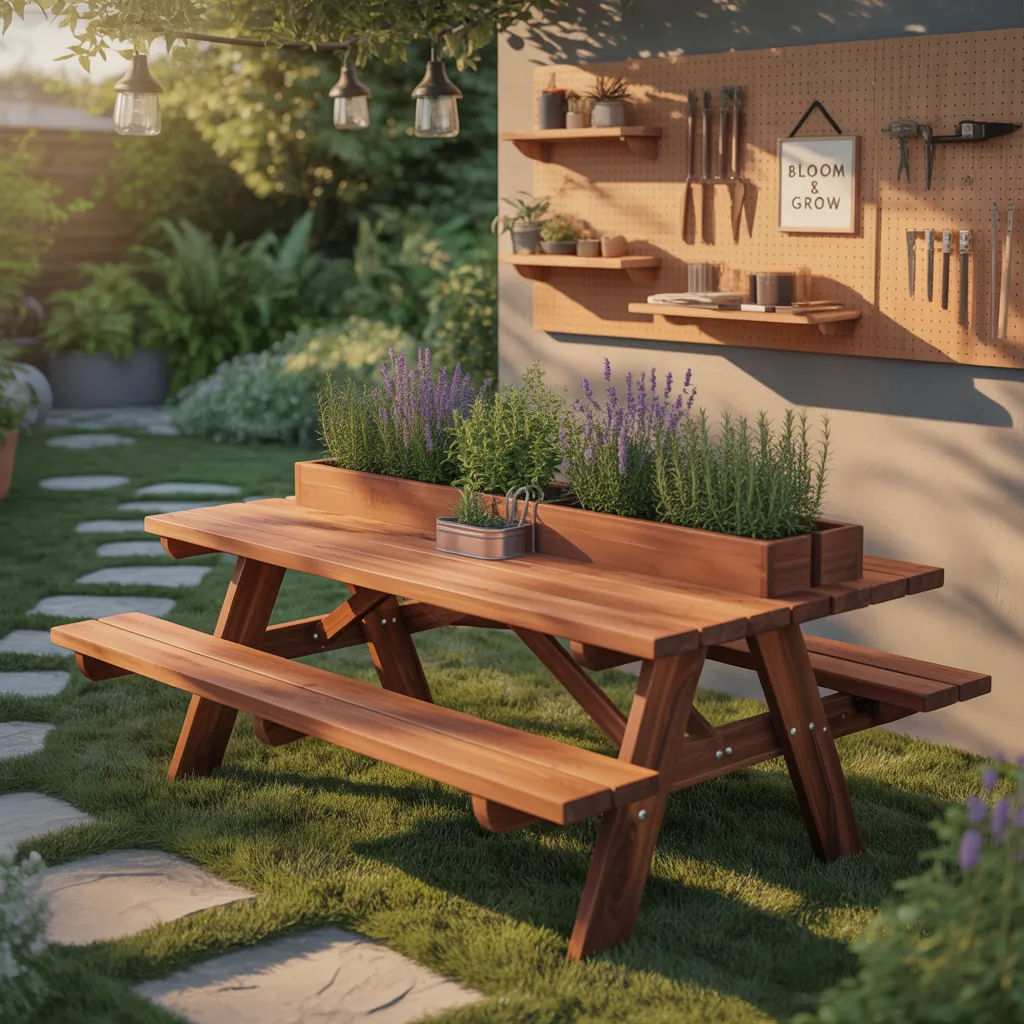 picnic table outdoor ideas