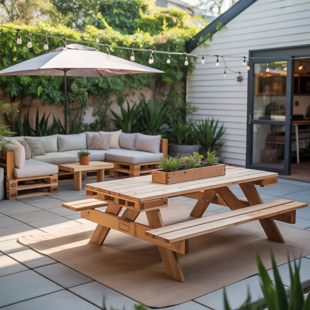 picnic table outdoor ideas