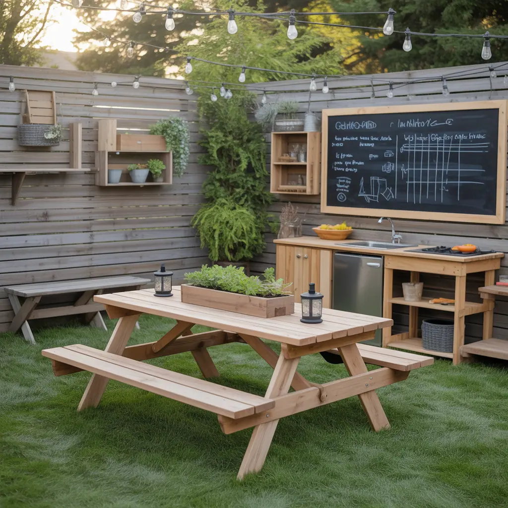 picnic table outdoor ideas