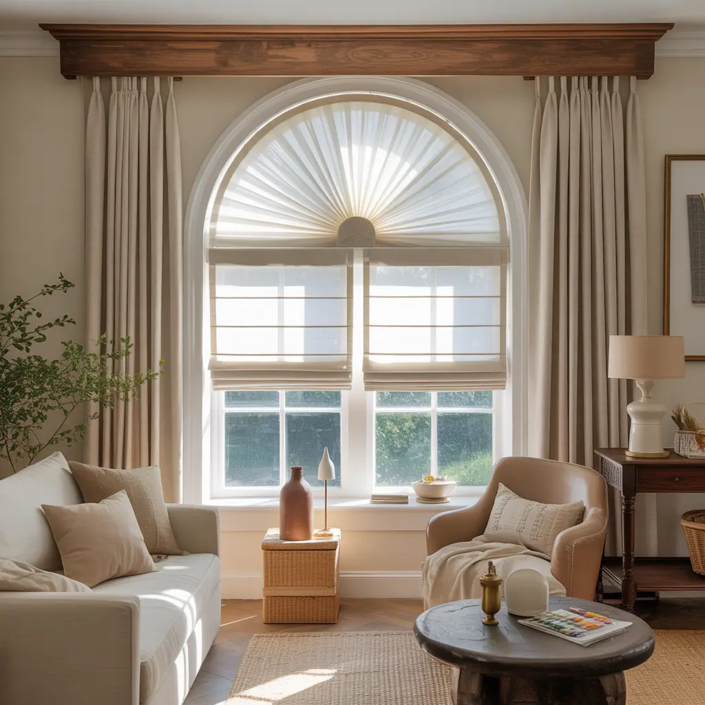 pictures arched window treatment ideas