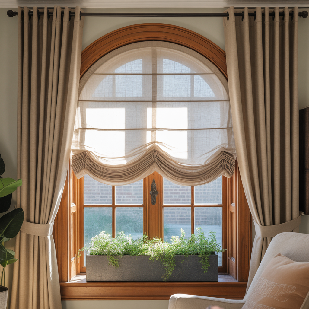 pictures arched window treatment ideas