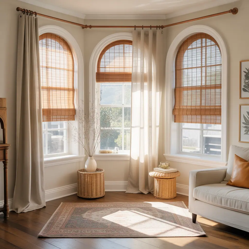 pictures arched window treatment ideas