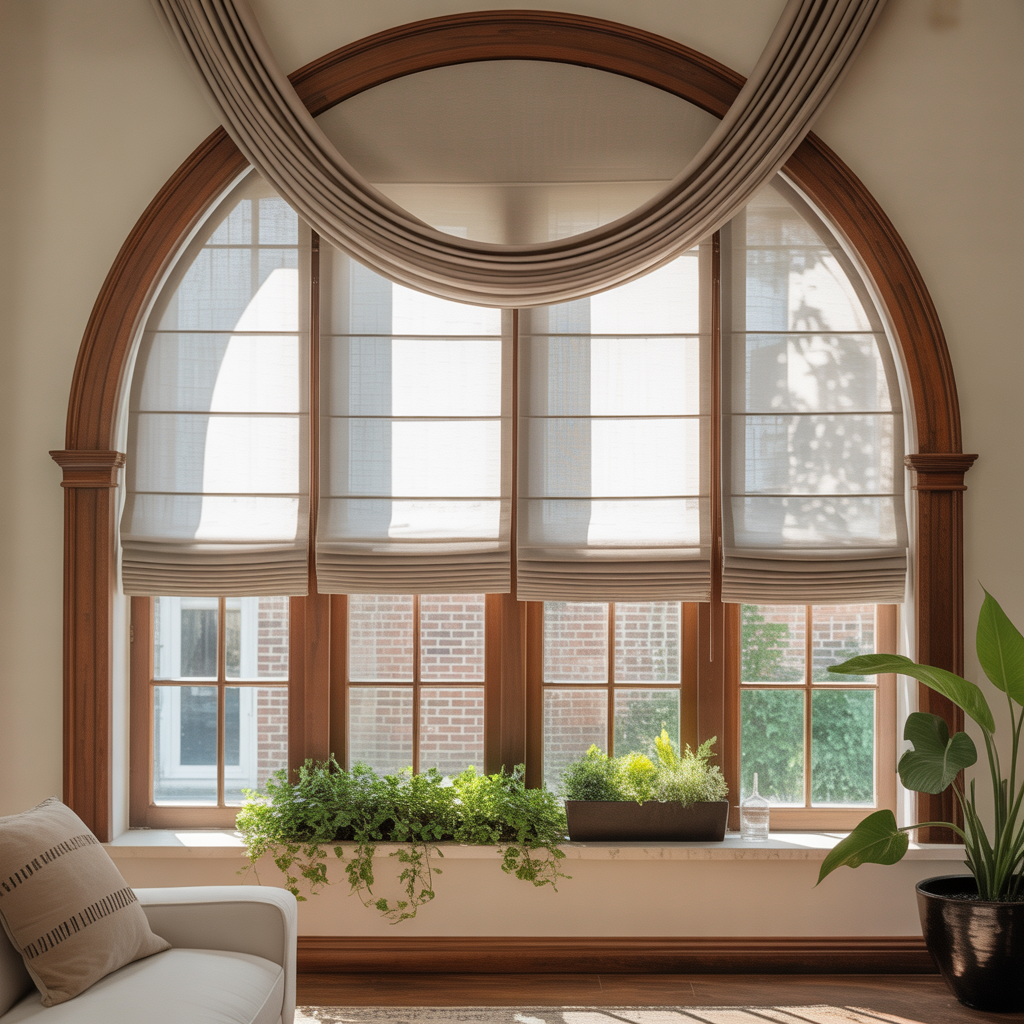 pictures arched window treatment ideas