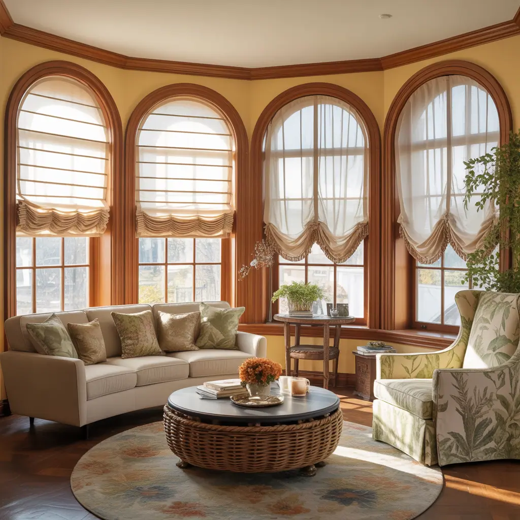 pictures arched window treatment ideas