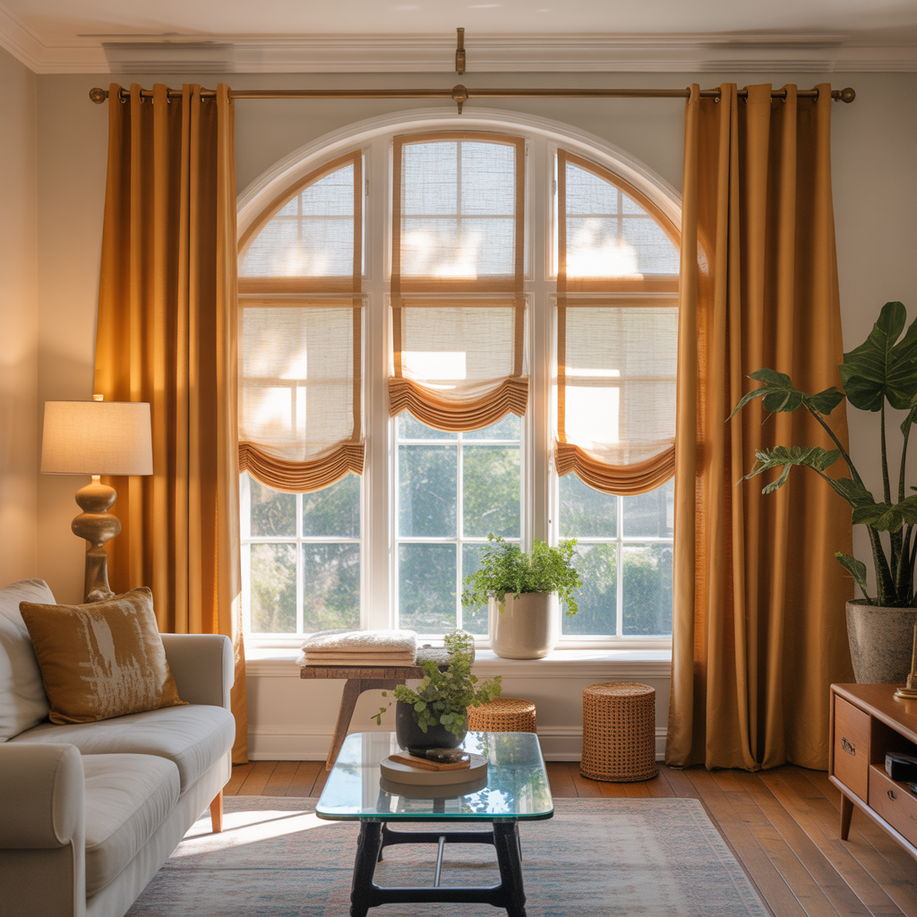 pictures arched window treatment ideas