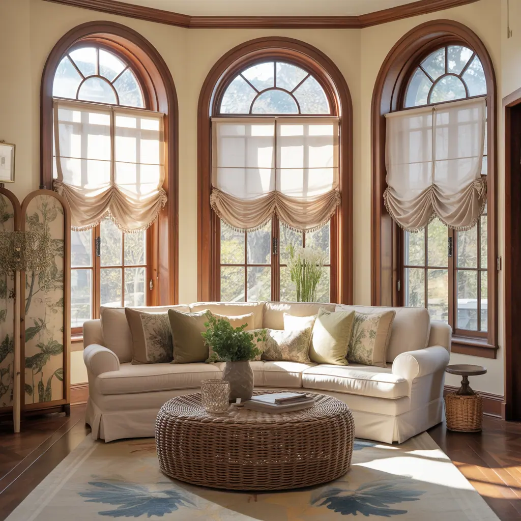 pictures arched window treatment ideas