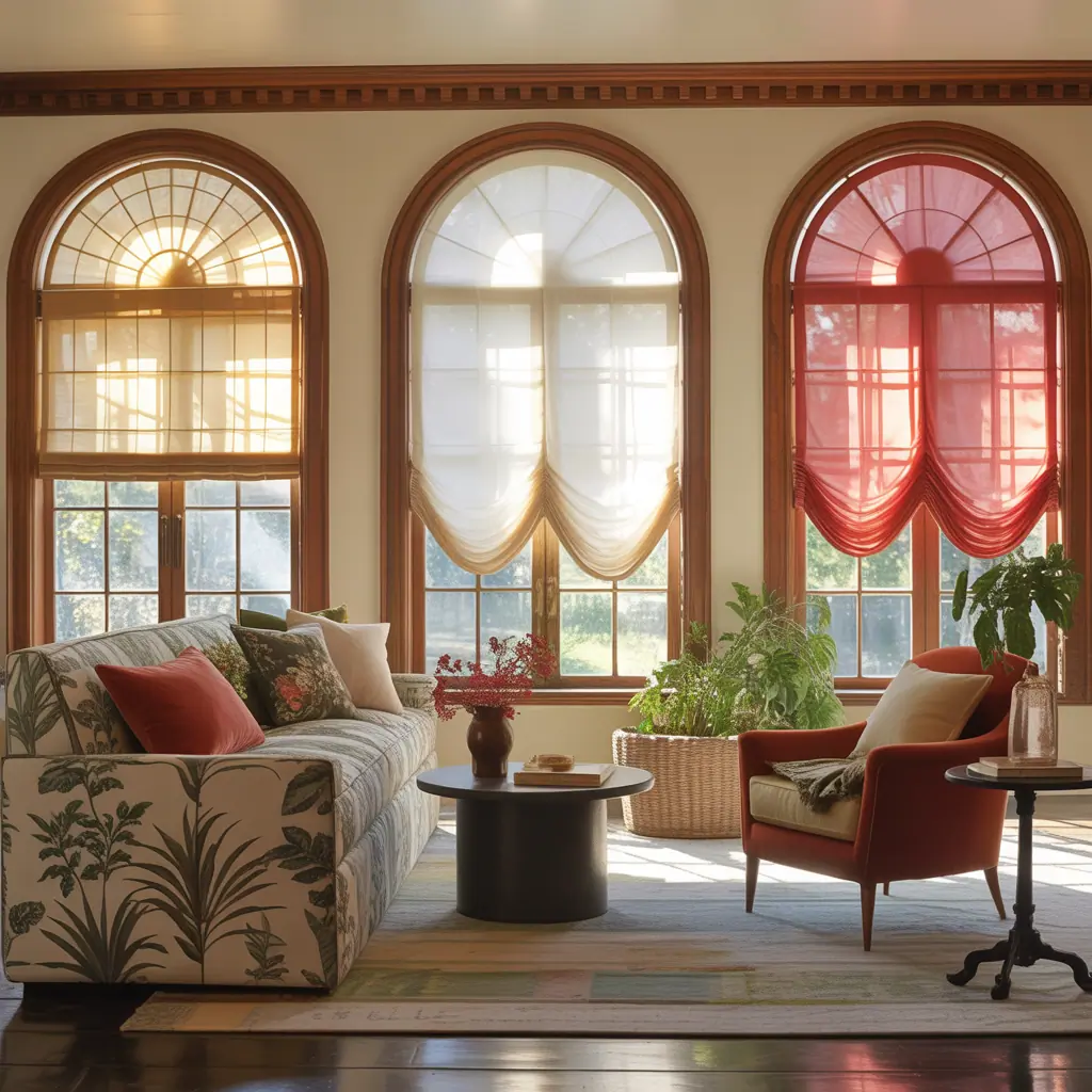 pictures arched window treatment ideas
