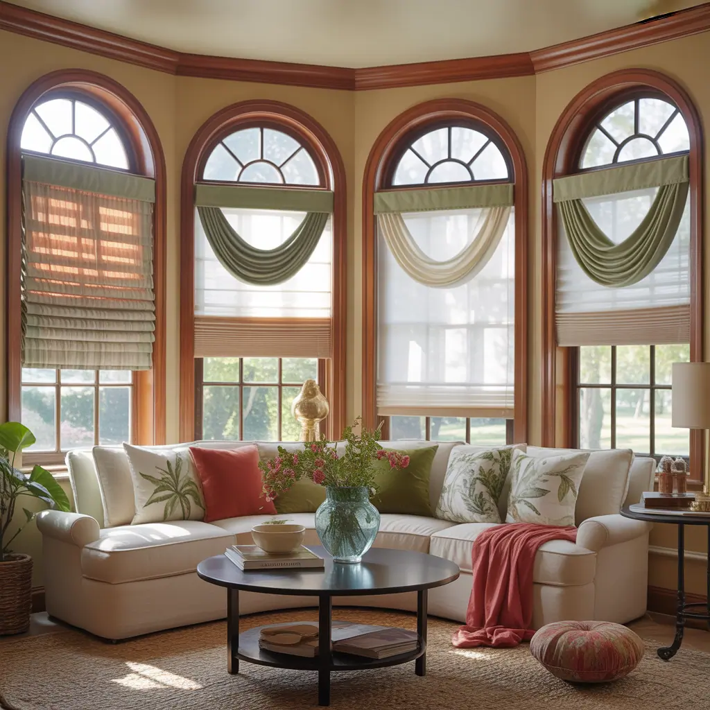 pictures arched window treatment ideas