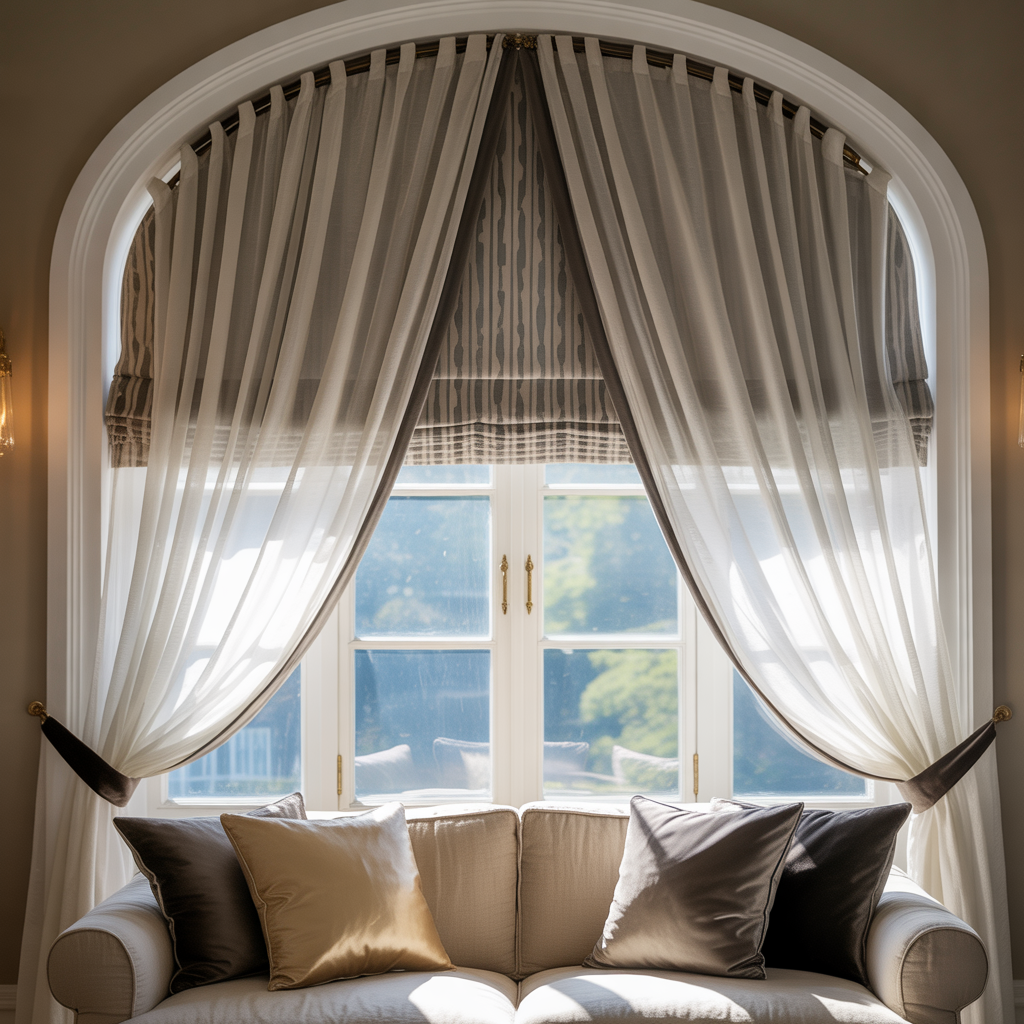pictures arched window treatment ideas